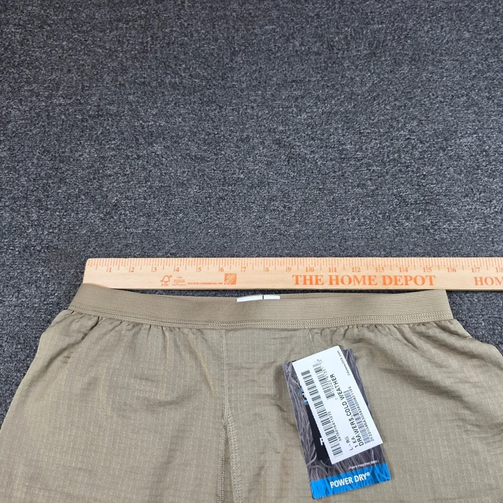 Peckham Grid Fleece Drawers Cold Weather Tan Mens Large Reg Polartec Gen III NEW